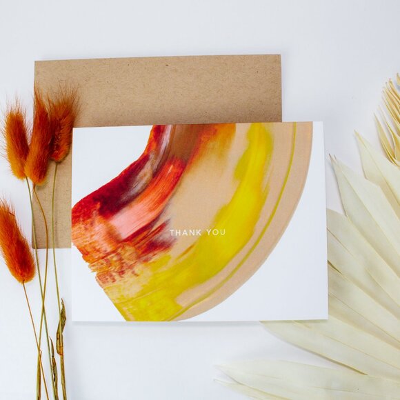 🖤 6-pack Thank You Greeting Card, 100% Eco-Friendly - Picture 1 of 2